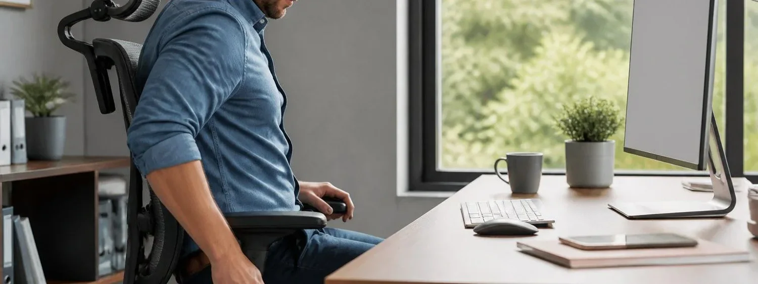 ergonomic office chair with lumbar support for back pain relief